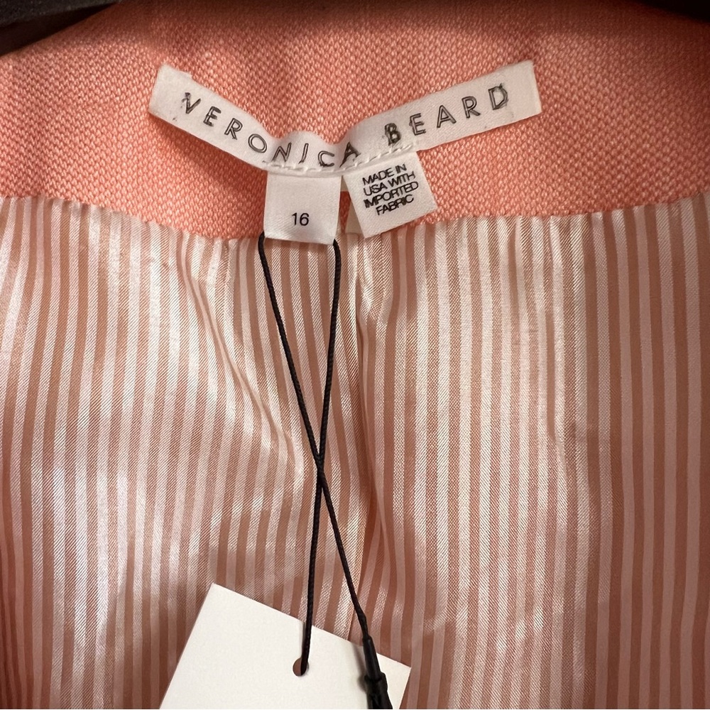 Veronica Beard Gaya Dickey Jacket in Coral Pink - Picture 7 of 8